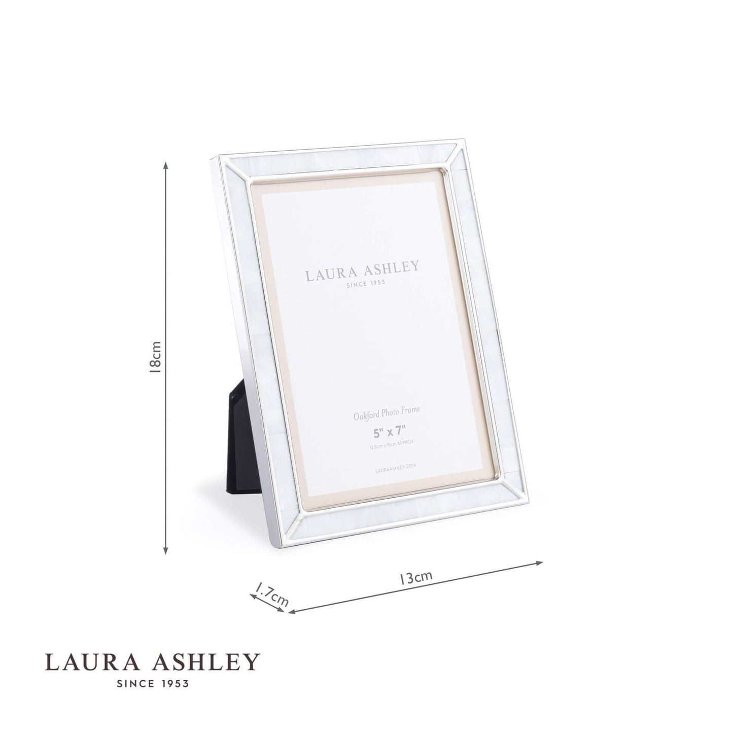 Laura Ashley Oakford Photo Frame Mother Of Pearl 5x7 Inch