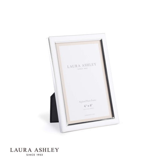 Laura Ashley Neyland Photo Frame Silver Plated 4x6 Inch