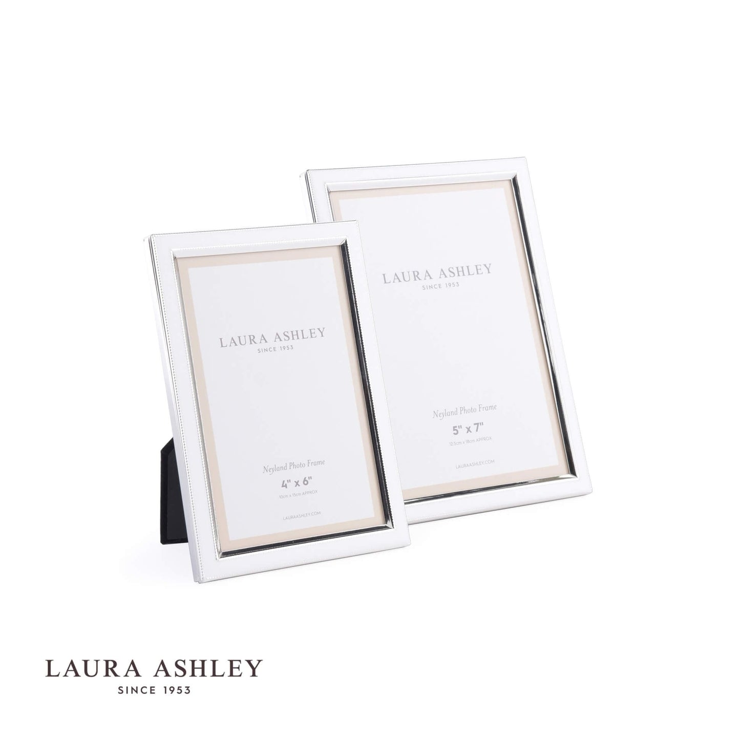 Laura Ashley Neyland Photo Frame Silver Plated 4x6 Inch