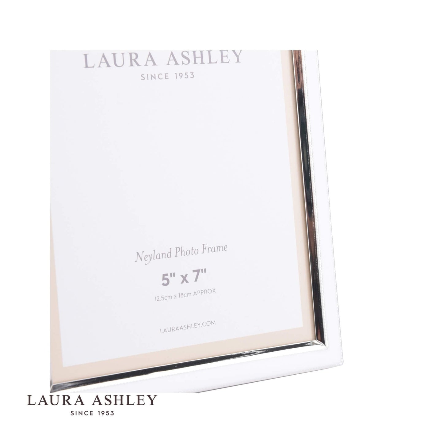 Laura Ashley Neyland Photo Frame Silver Plated 5x7 Inch