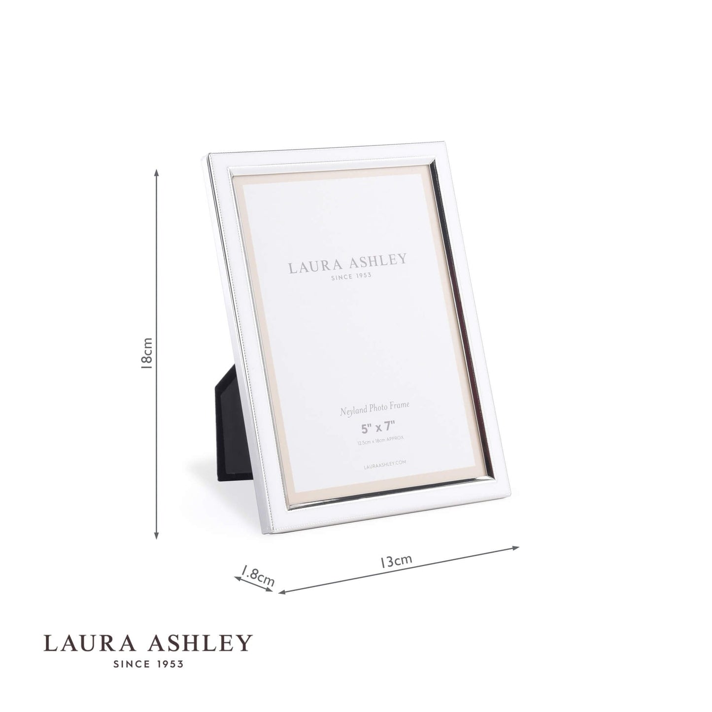 Laura Ashley Neyland Photo Frame Silver Plated 5x7 Inch