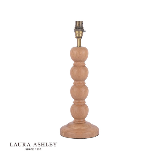 Laura Ashley Maria Table Lamp Wood & Antique Brass Base Only