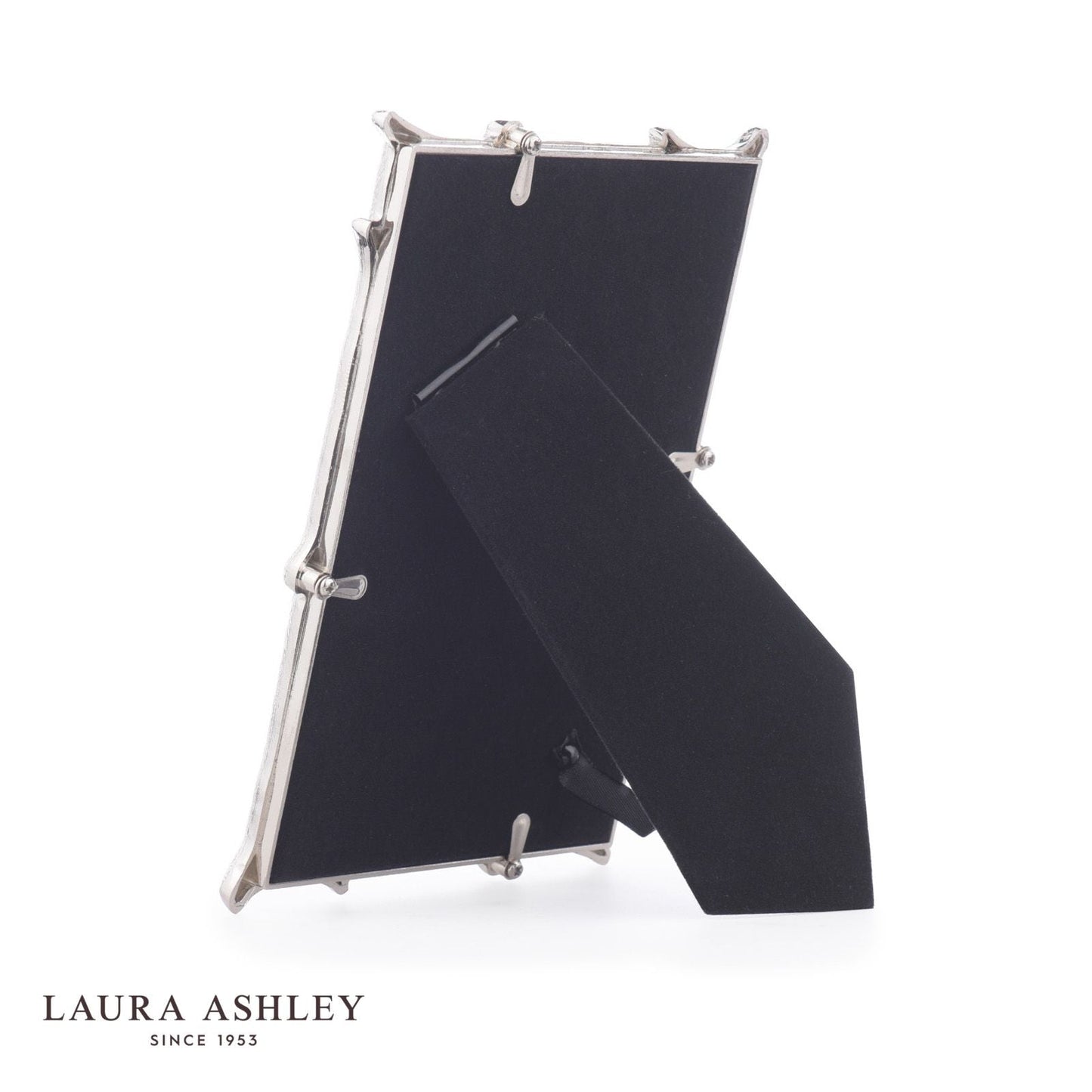 Laura Ashley Emmett Photo Frame Polished Nickel 4x6 Inch