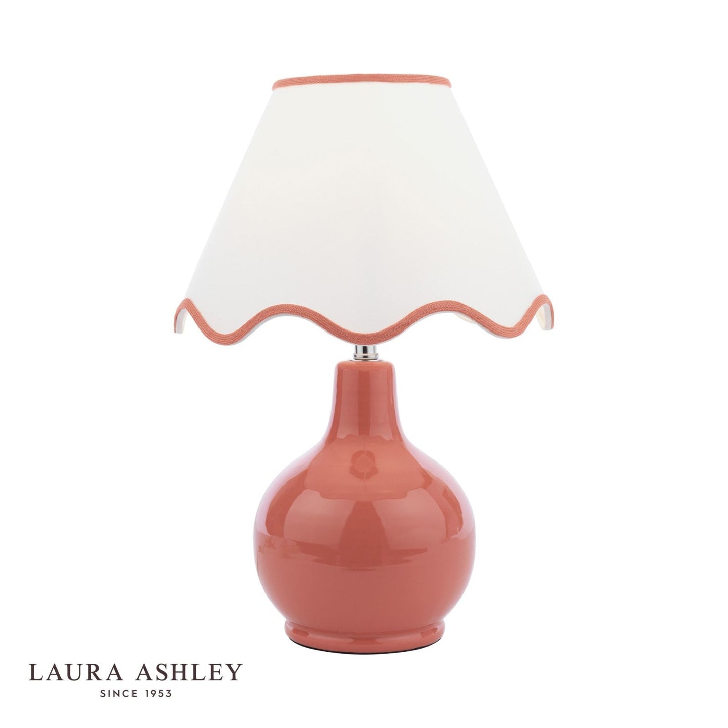 Laura Ashley Bramhope Table Lamp Terracotta With Shade