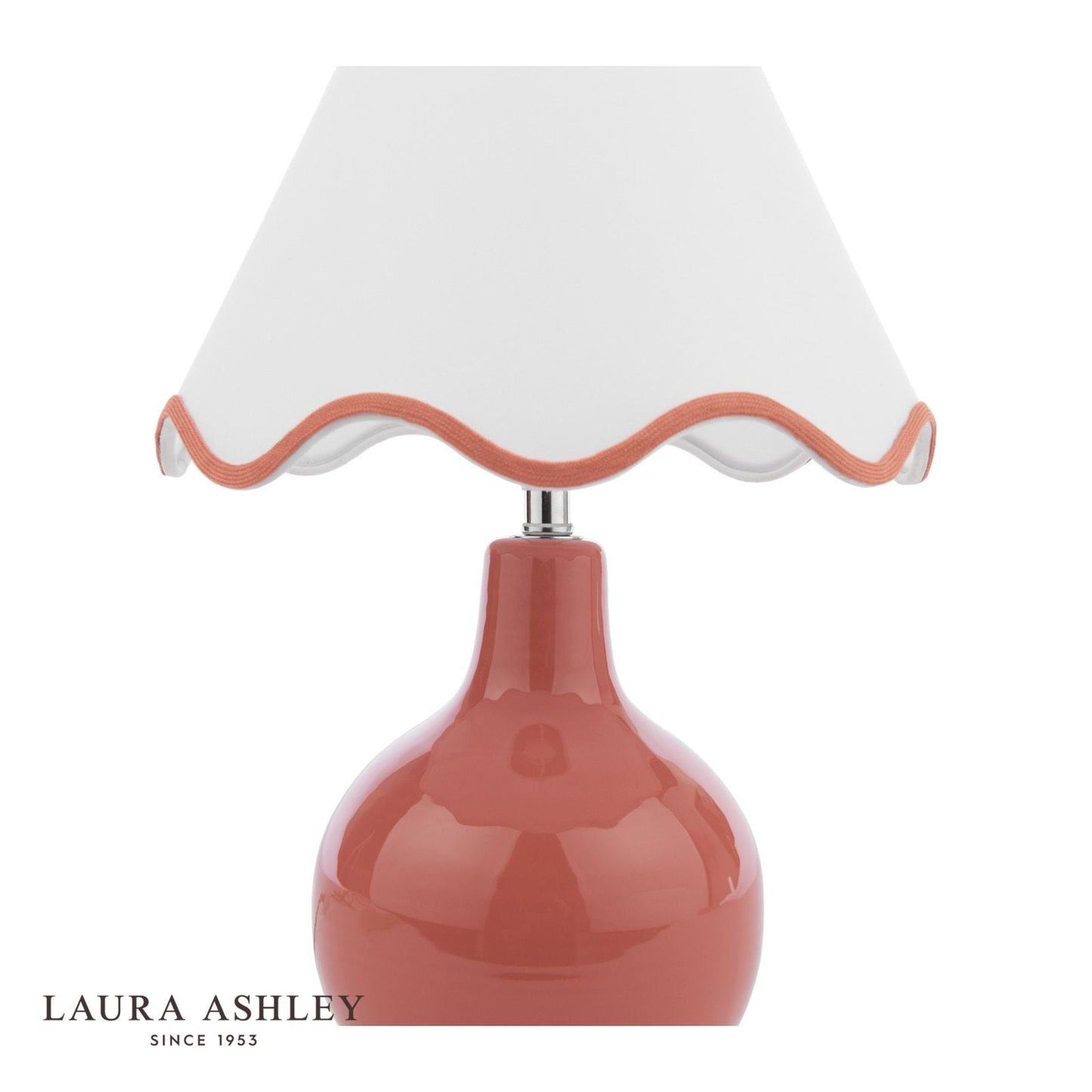 Laura Ashley Bramhope Table Lamp Terracotta With Shade