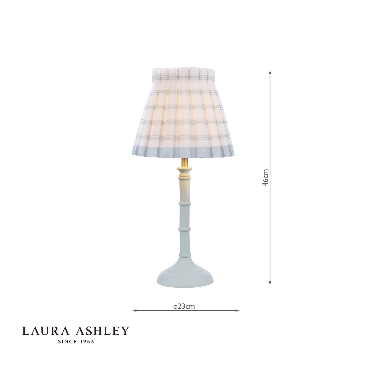 Laura Ashley Farnworth Table Lamp Matt Green With Shade