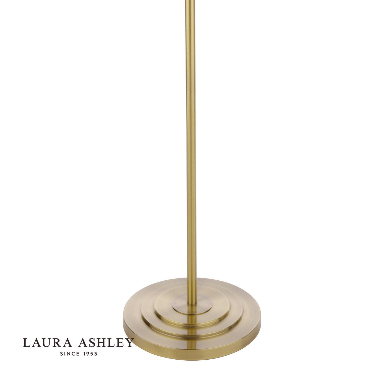 Laura Ashley Marlowe Floor Lamp Antique Brass With Shade