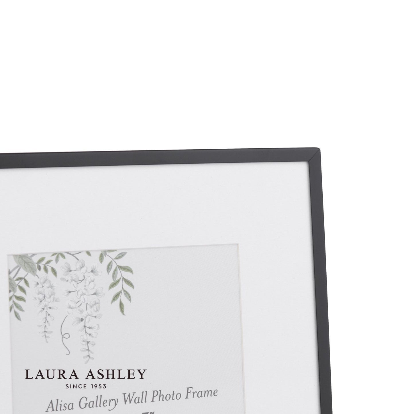 Laura Ashley Alisa Photo Frame Matt Black (Set of 3)