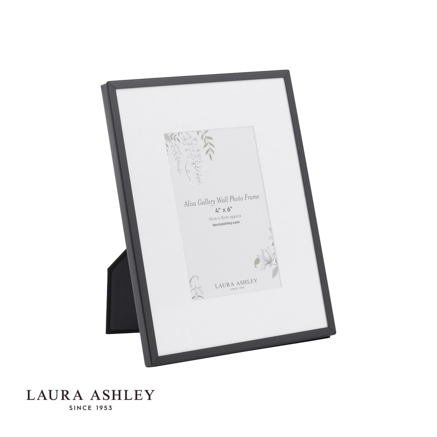 Laura Ashley Alisa Photo Frame Matt Black (Set of 3)