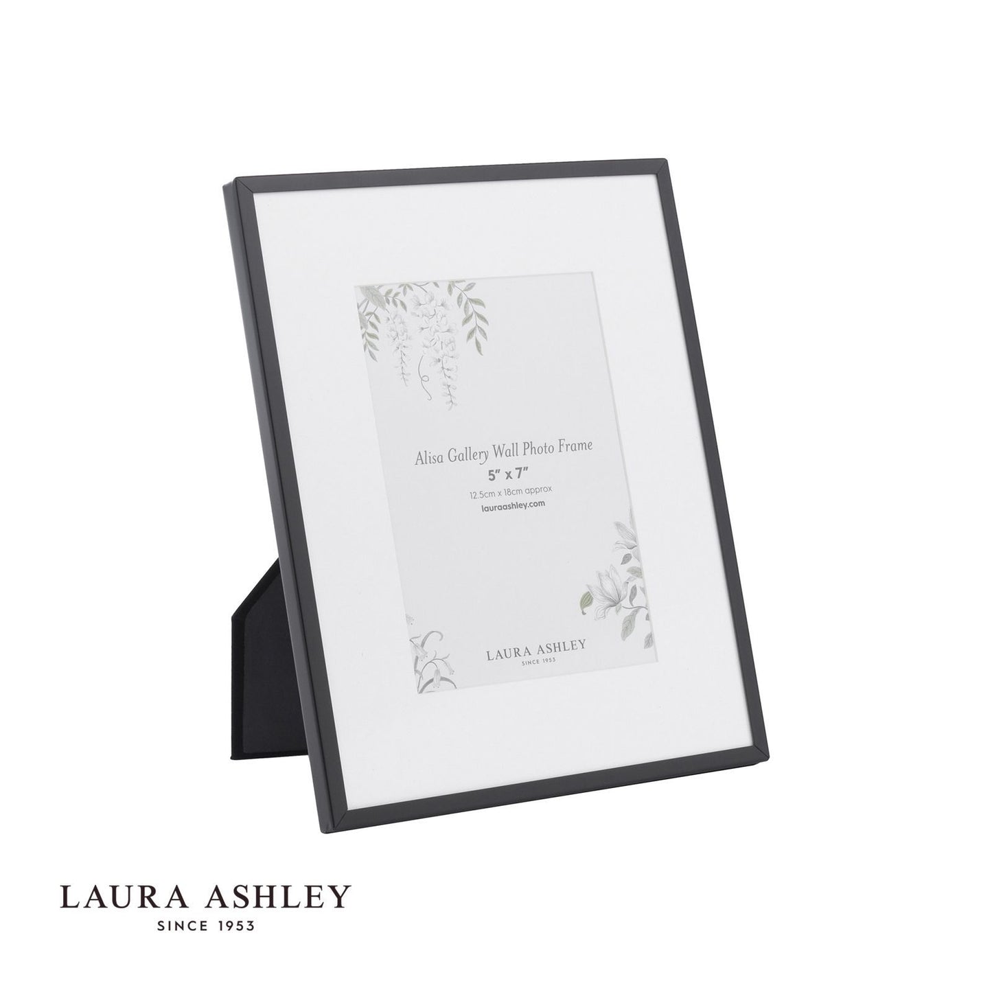 Laura Ashley Alisa Photo Frame Matt Black (Set of 3)