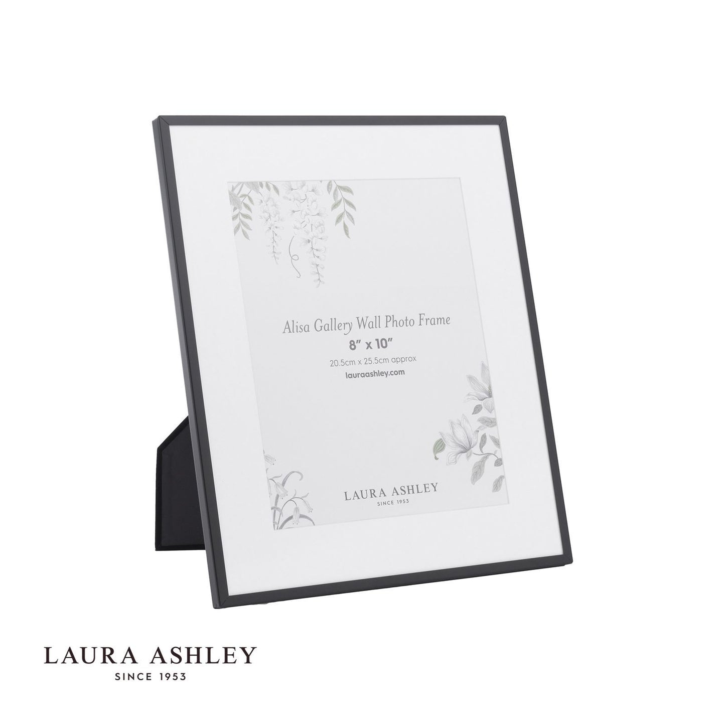 Laura Ashley Alisa Photo Frame Matt Black (Set of 3)