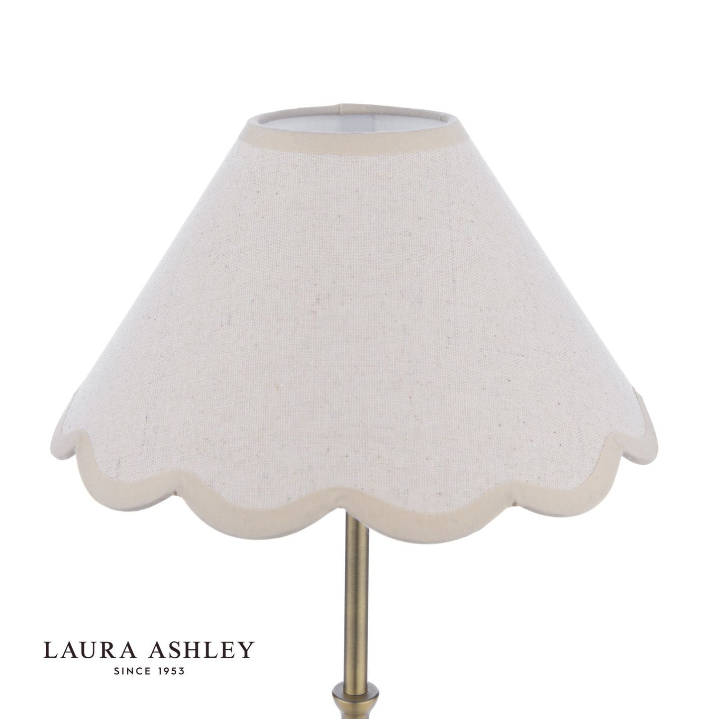 Laura Ashley Cordwell Table Lamp Matt Antique Brass With Shade