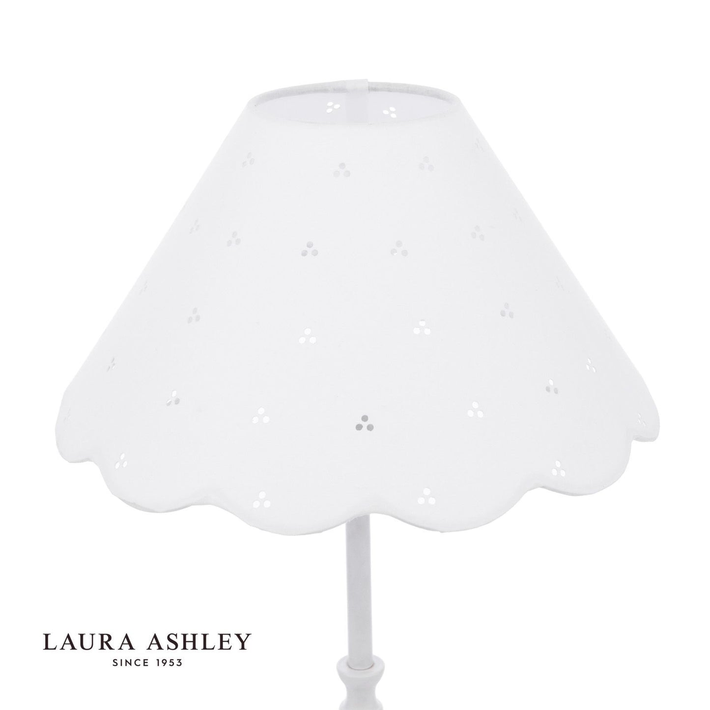 Laura Ashley Cordwell Table Lamp Matt White With Shade