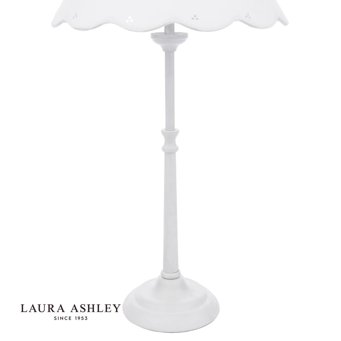 Laura Ashley Cordwell Table Lamp Matt White With Shade