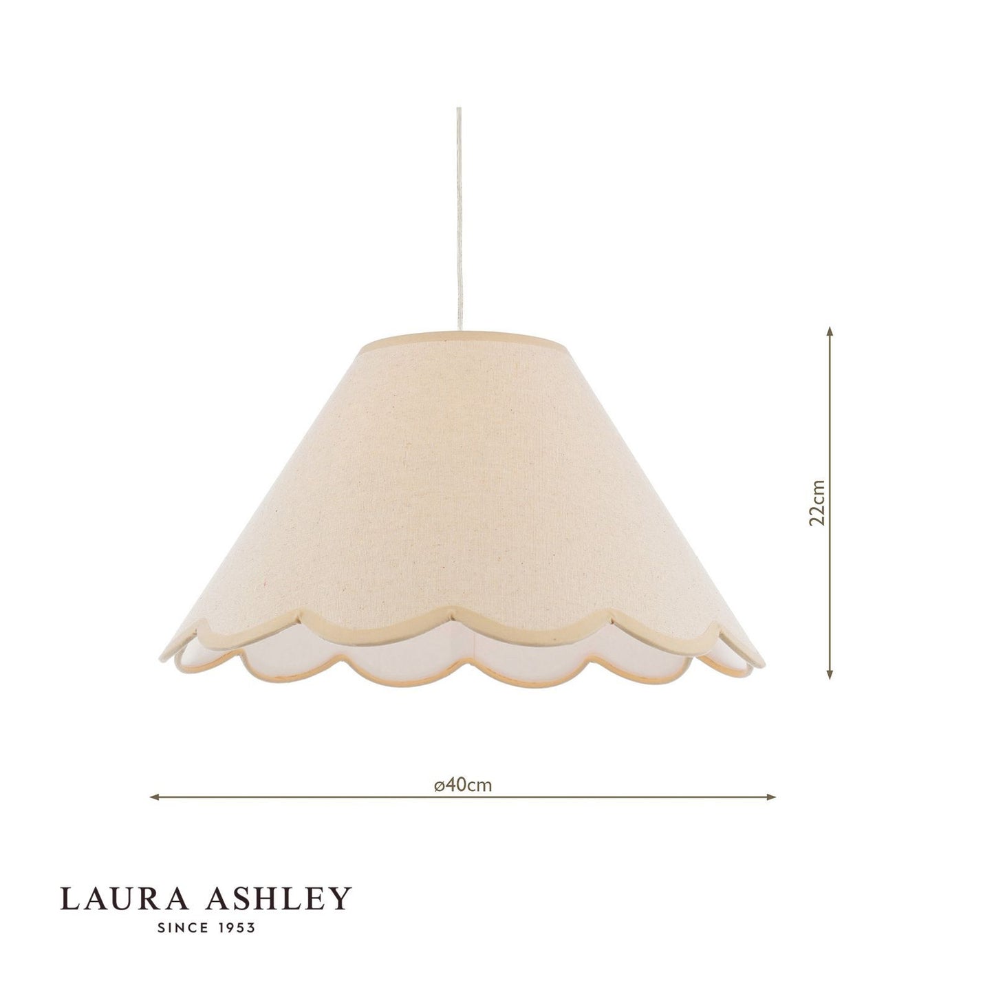 Laura Ashley Cordwell Easy Fit Pendant Natural