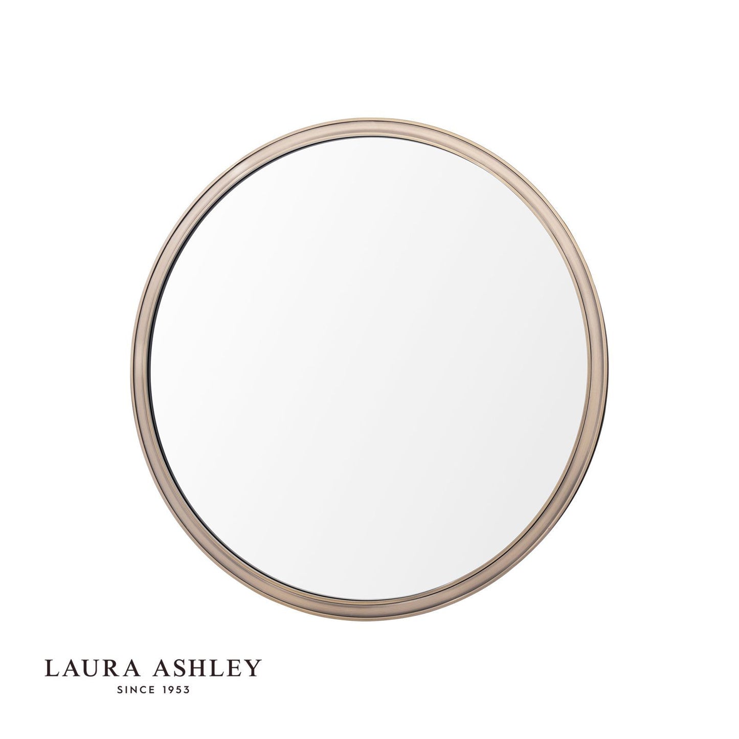 Laura Ashley Harrington Mirror Antique Brass and Mirror 60cm