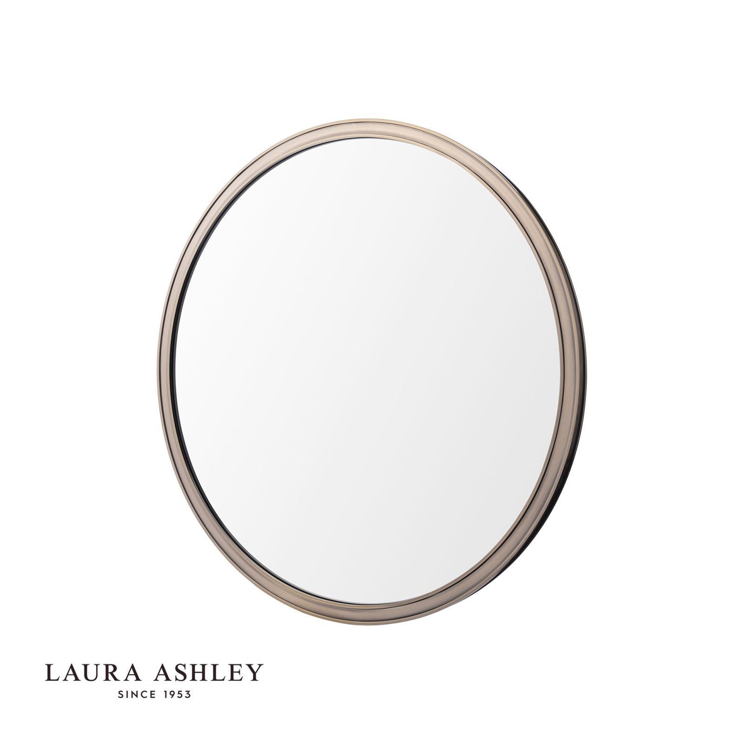 Laura Ashley Harrington Mirror Antique Brass and Mirror 60cm