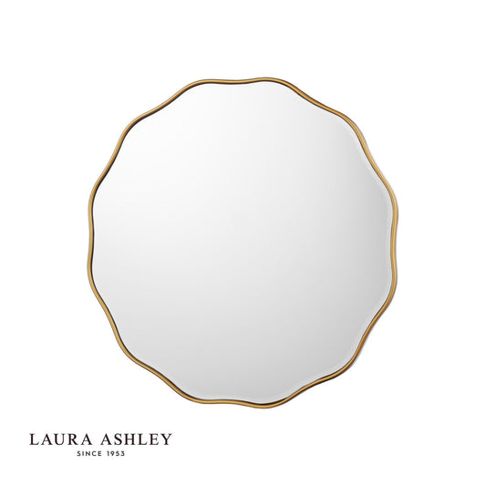 Laura Ashley Medora Mirror Matt Gold 60cm