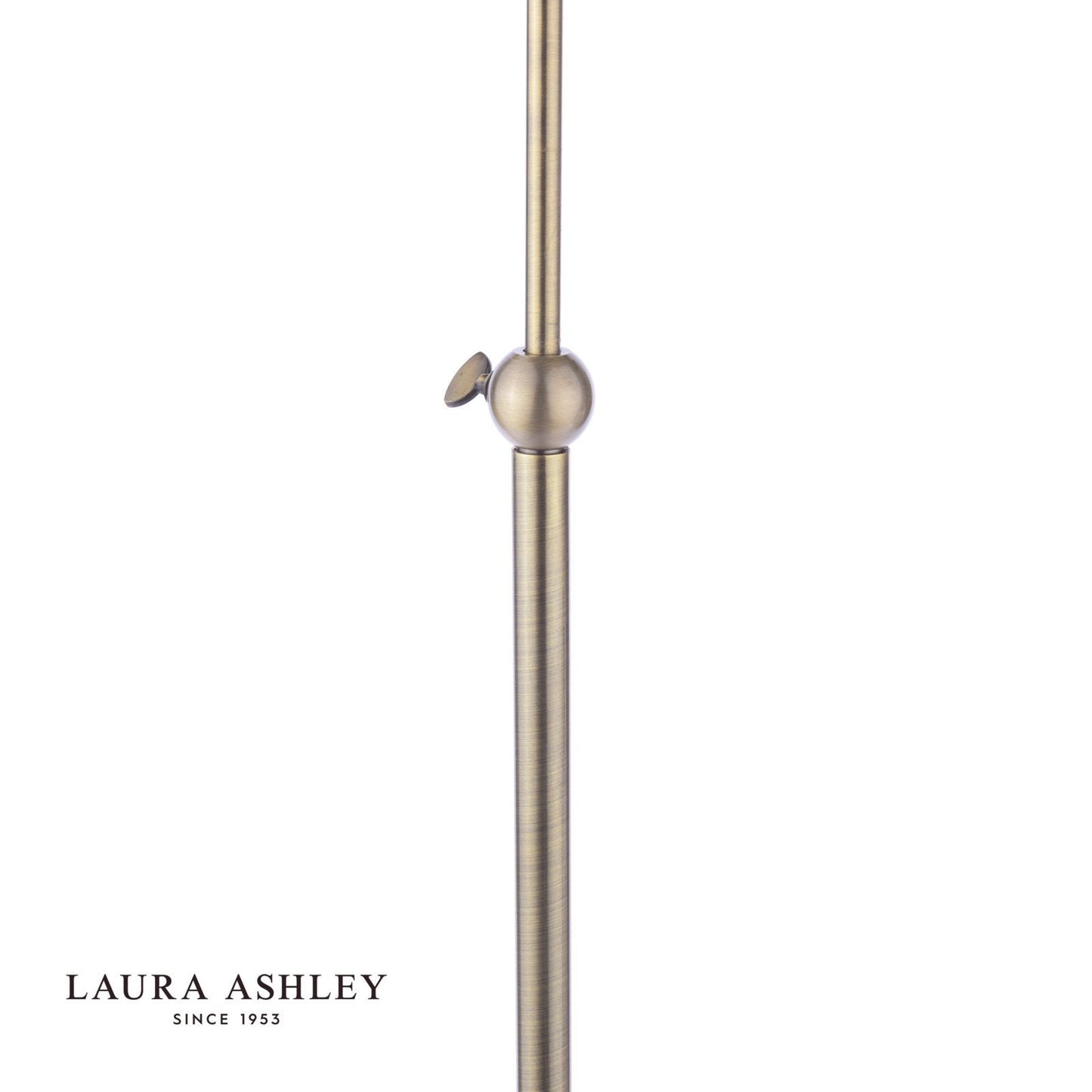 Laura Ashley Dearham Floor Lamp Antique Brass With Shade