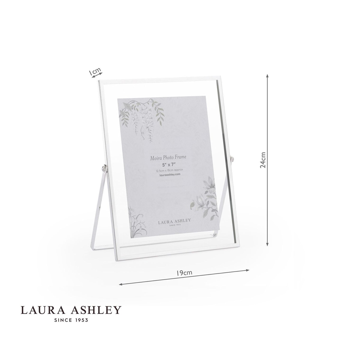 Laura Ashley Moira Photo Frame Polished Silver and Glass 5