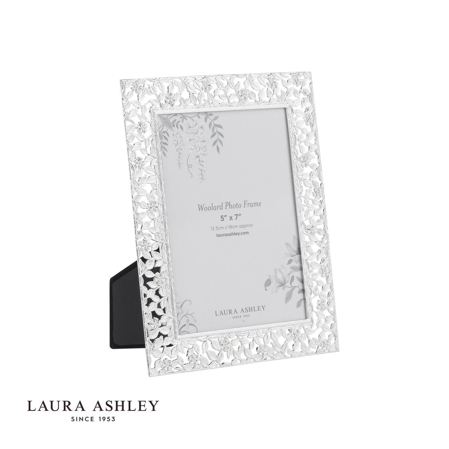 Laura Ashley Woolard Photo Frame Polished Silver 5