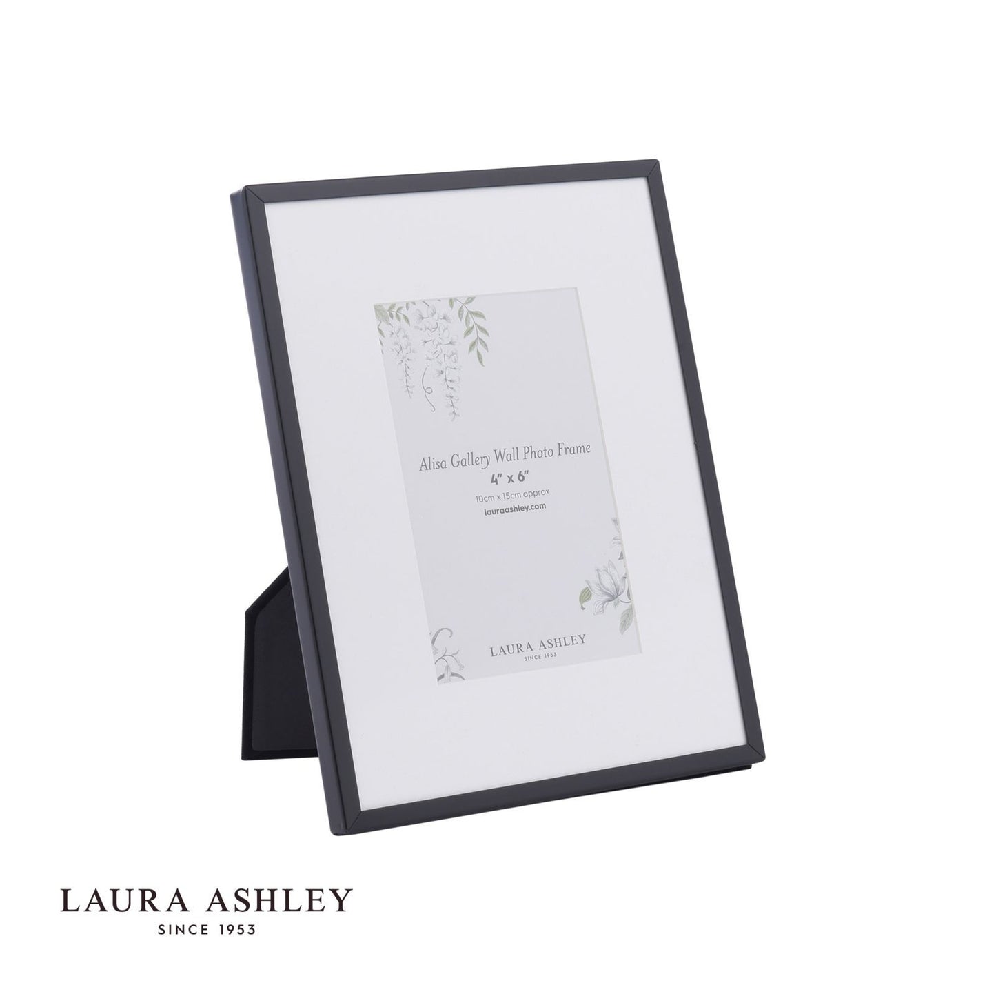 Laura Ashley Alisa Photo Frame Matt Black (Set of 6)