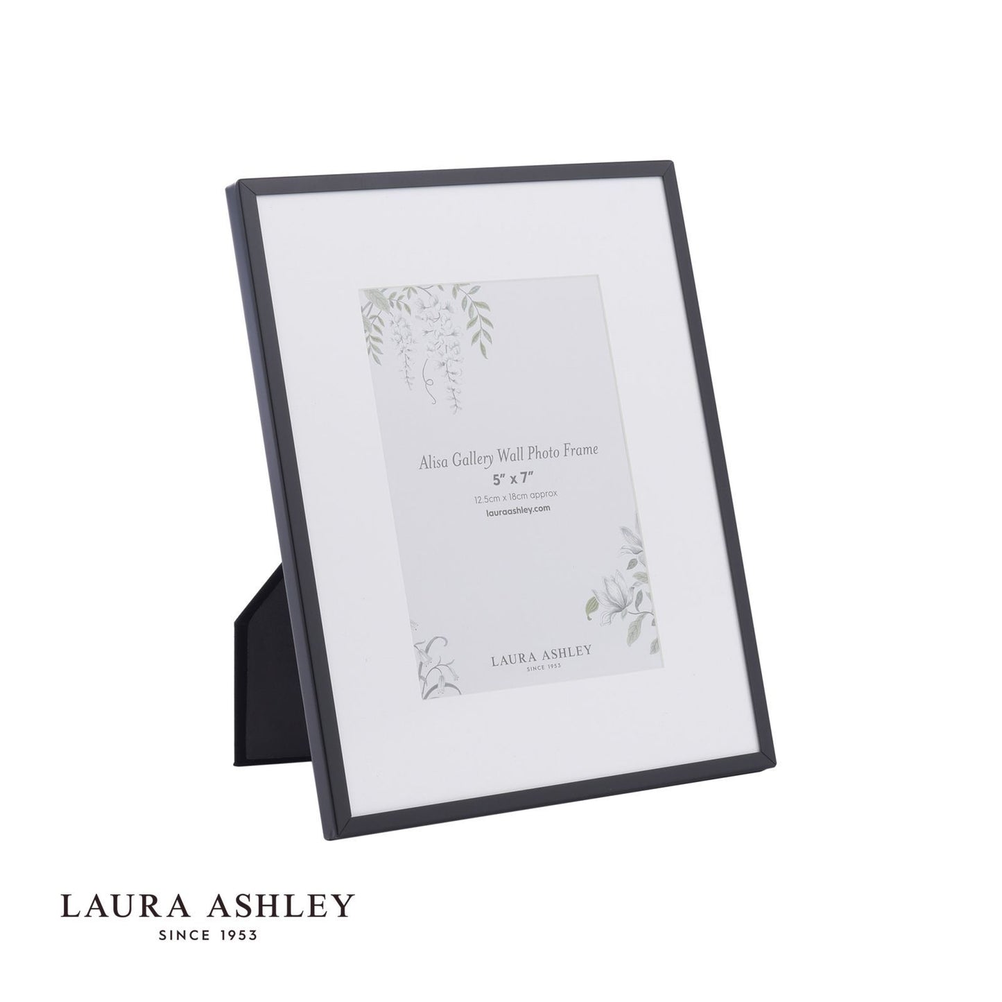 Laura Ashley Alisa Photo Frame Matt Black (Set of 6)