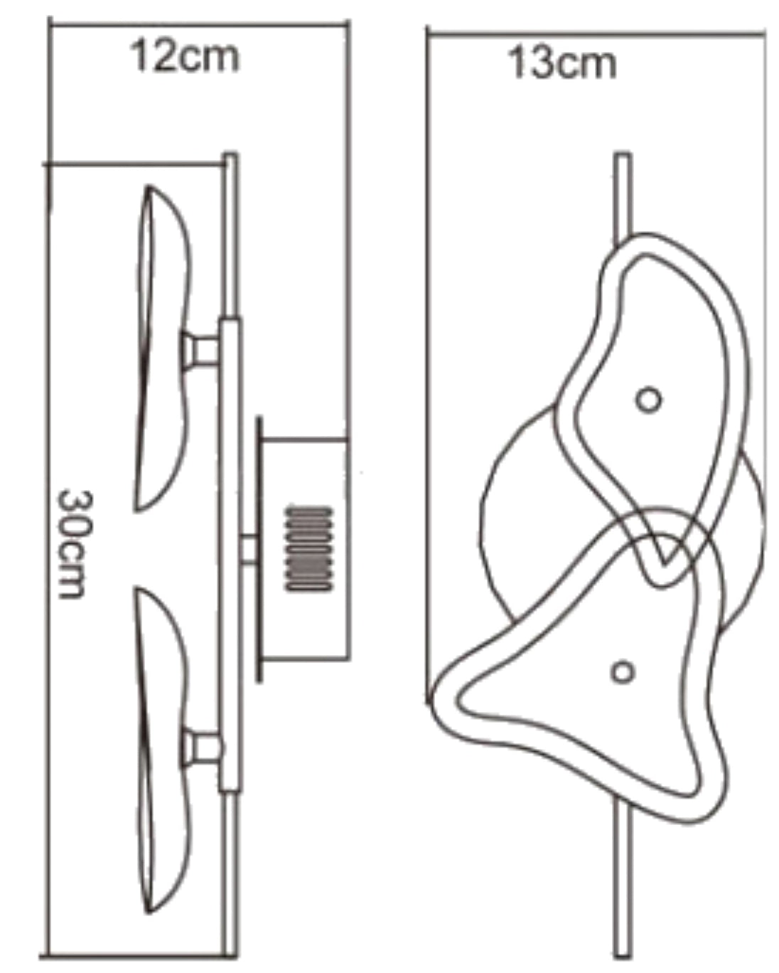 Otto Ceiling/Wall 2 Light G4 Bar, Polished Chrome/Frosted Glass, NOT LED/CFL Compatible by Mantra