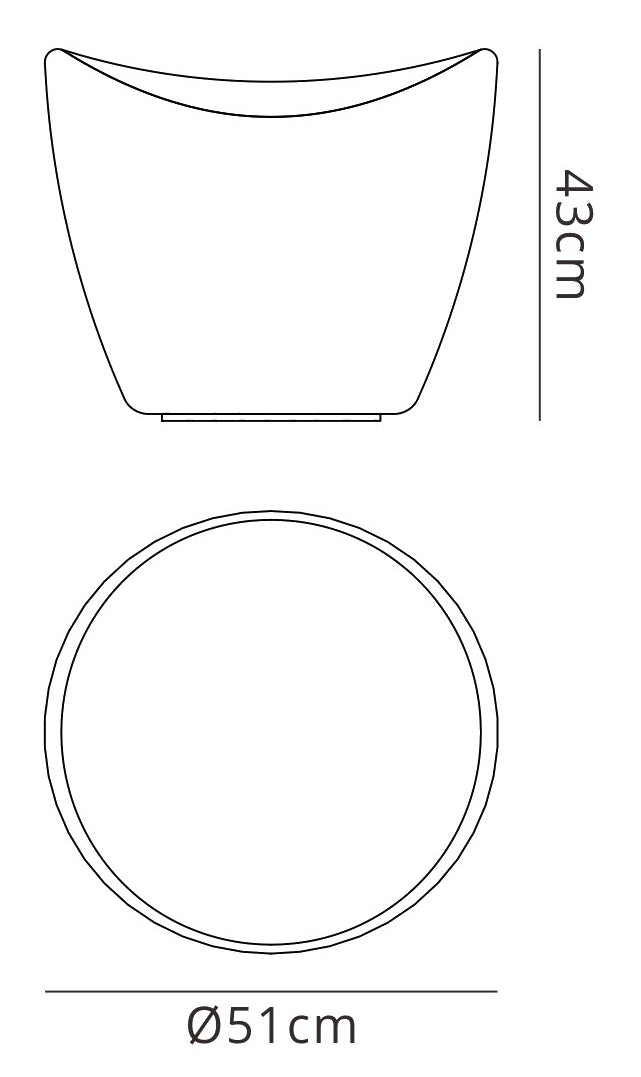 Cool Stool Rechargeable LED RGB Outdoor IP65, 120lm, Opal White, 2yrs Warranty by Mantra