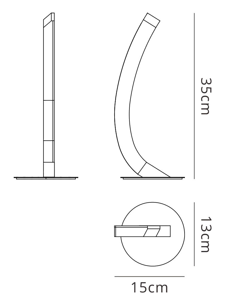 On Table Lamp Right 5W LED 3000K, 500lm, Polished Chrome/Frosted Acrylic, 3yrs Warranty by Mantra