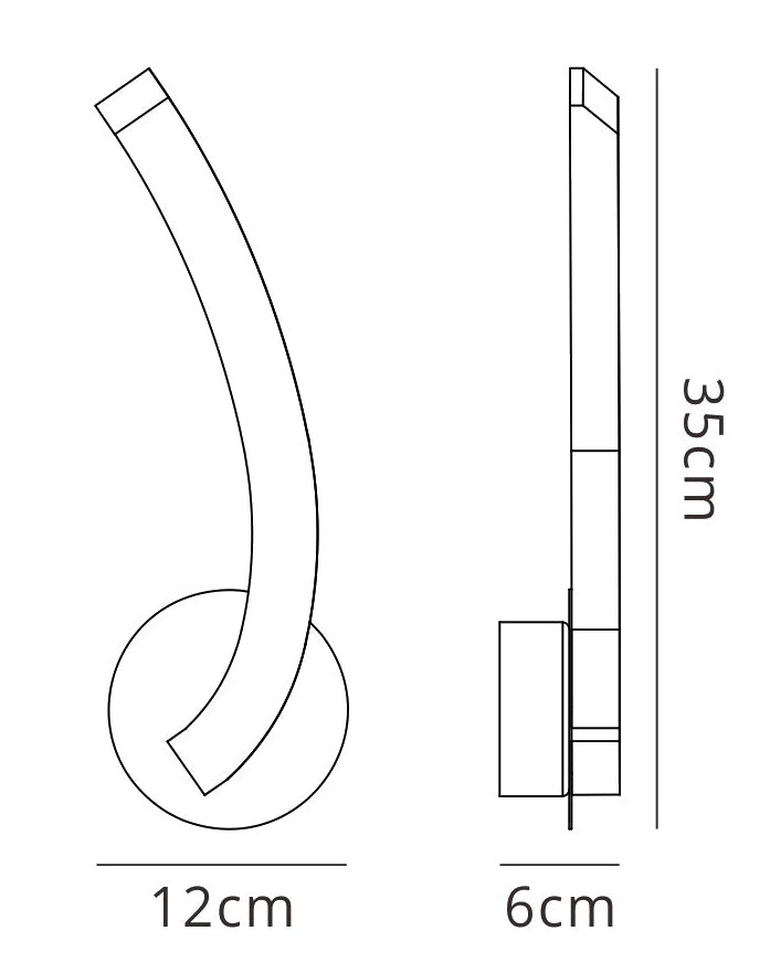 On Wall Lamp Left Switched 5W LED 3000K, 500lm, Polished Chrome/Frosted Acrylic, 3yrs Warranty by Mantra