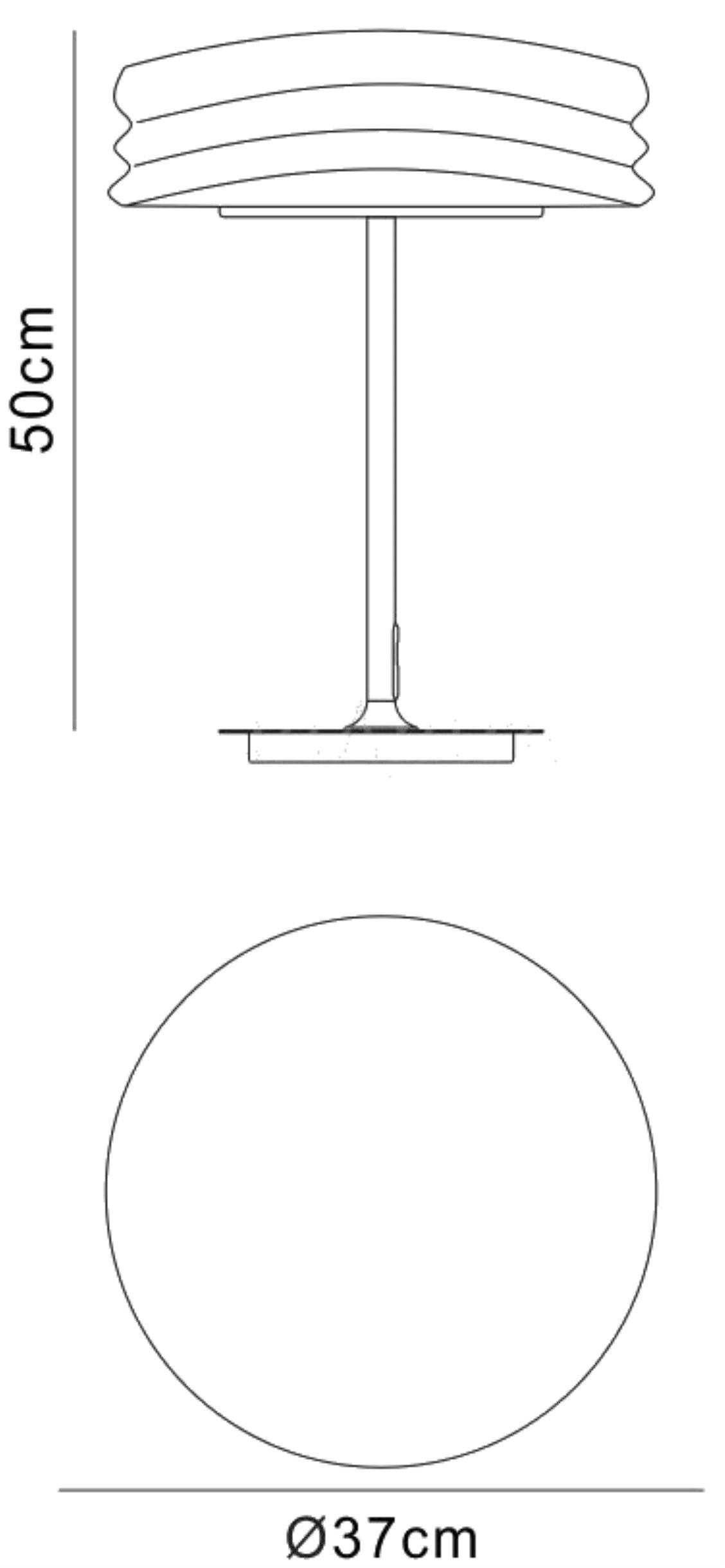 Mediterraneo Table Lamp 2 Light E27 Medium, Polished Chrome / Frosted White Glass by Mantra