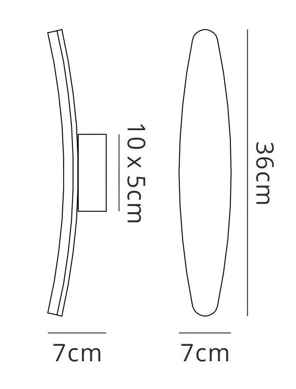 Hemisferic Wall Lamp 6W LED 3000K, 540lm, Satin Aluminium / Frosted Acrylic, 3yrs Warranty by Mantra