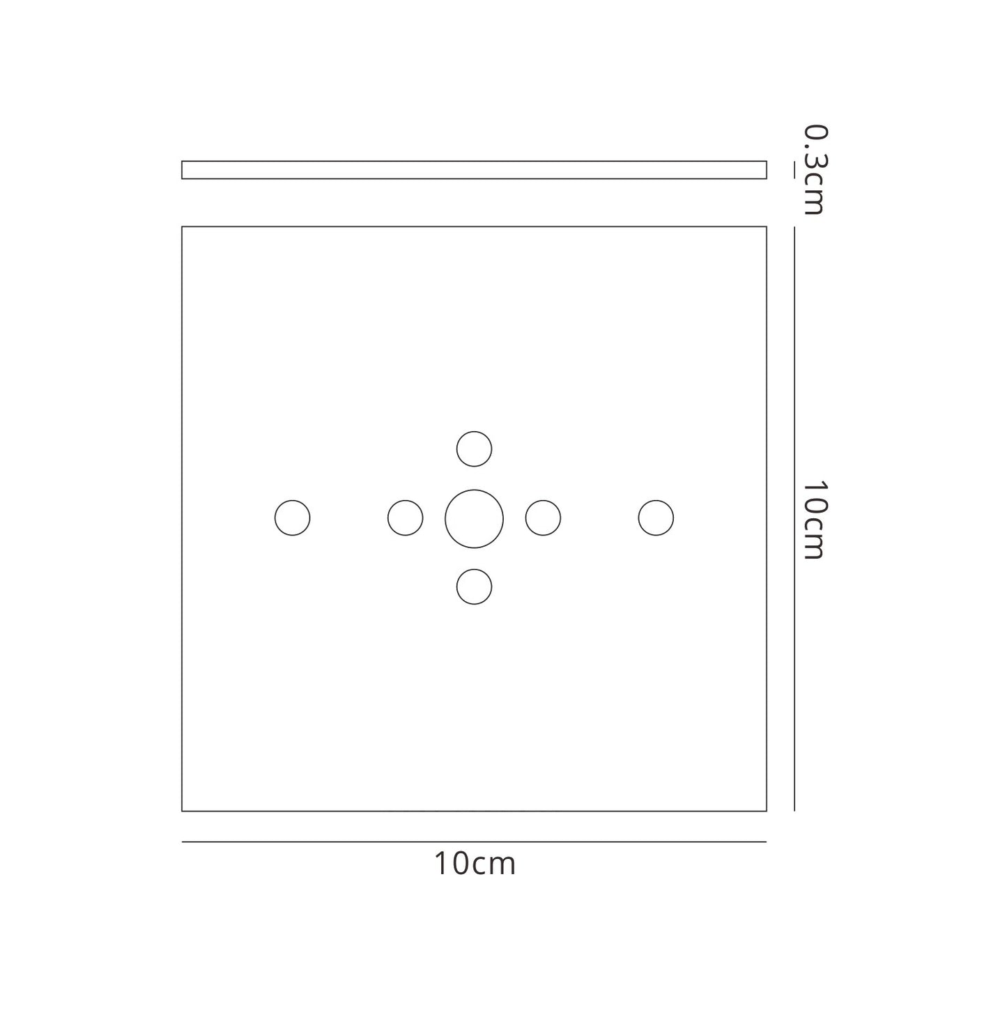 Bahia Flush Mount Plate Kit For M5234 / M5236 Satin Nickel by Mantra