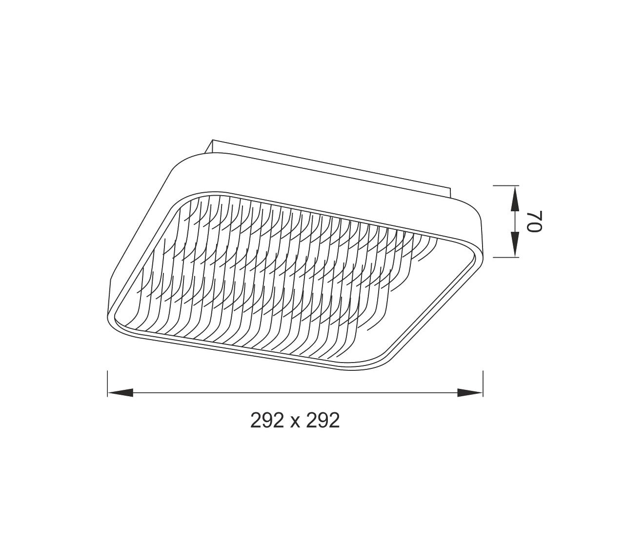 Reflex Flush 29cm Square 18W LED 3000K + 6000K, 1180lm, Aluminium / Acrylic, 3yrs Warranty by Mantra