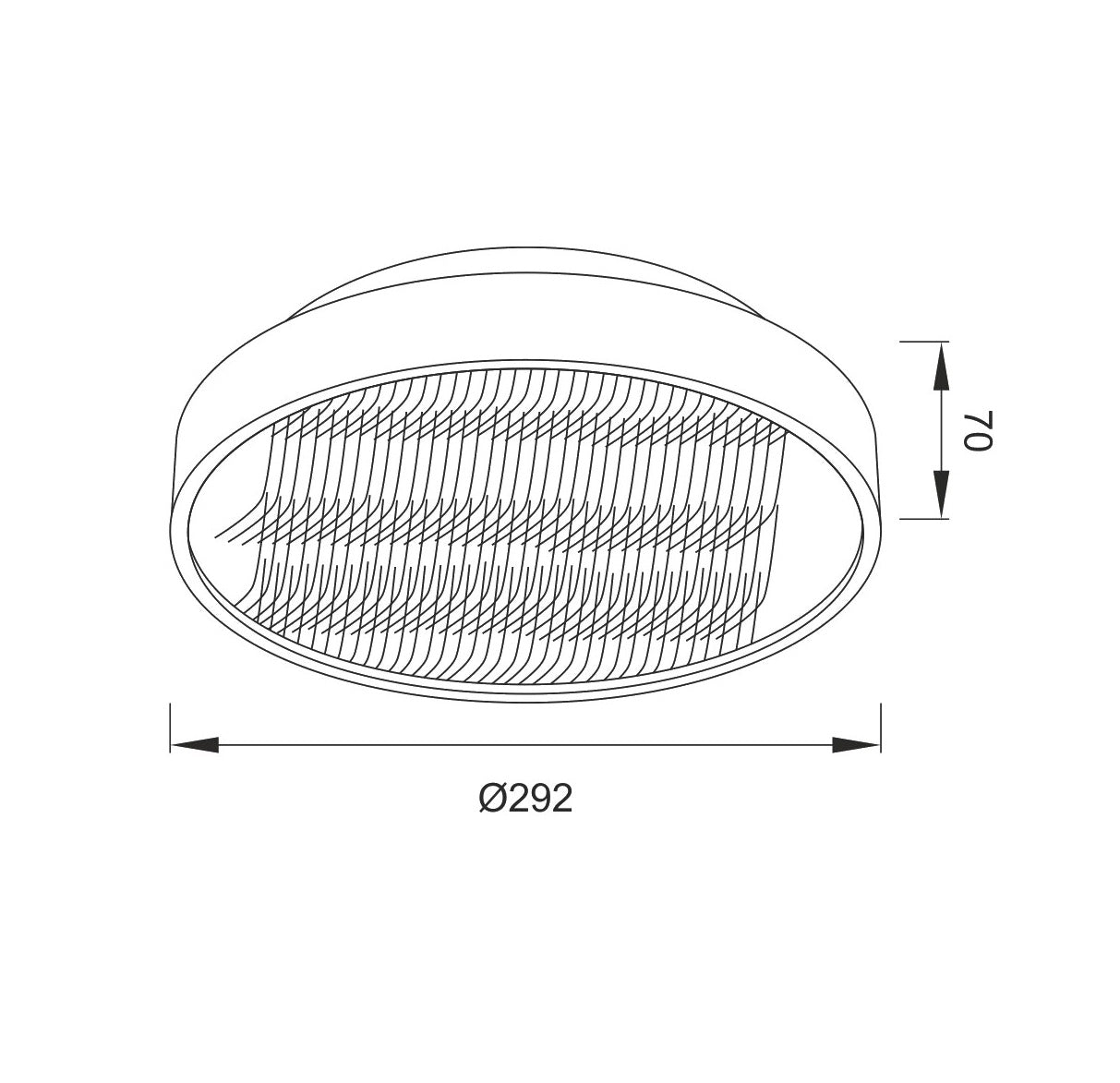 Reflex Flush 29cm Round 18W LED 3000K + 6000K, 1180lm, Aluminium / Acrylic, 3yrs Warranty by Mantra