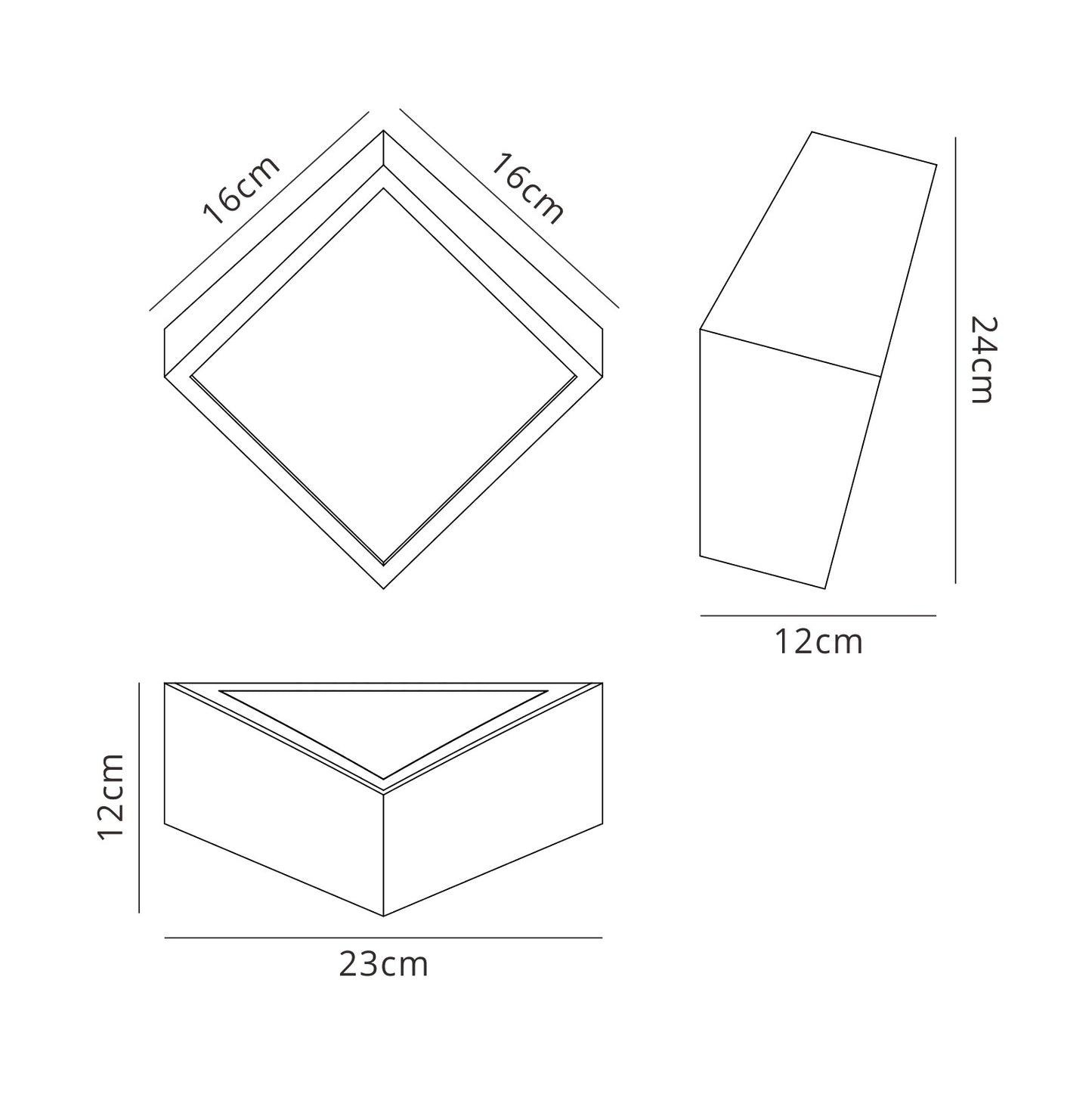 Mini IP44 Wall Light Square 2x5W G9 LED (not incl.), Matt White by Mantra