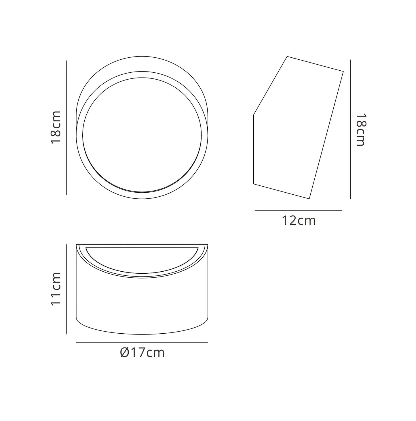 Mini IP44 Wall Light Round 2x5W G9 LED (not incl.), Silver by Mantra