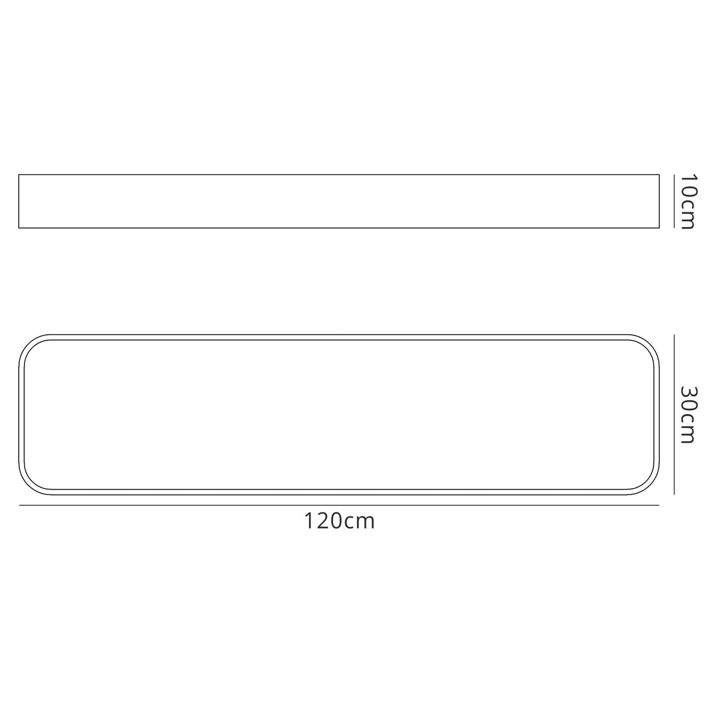 Cumbuco Flush Rectangle, 5100lm, 85W LED 4000K White/Acrylic, 3yrs Warranty by Mantra