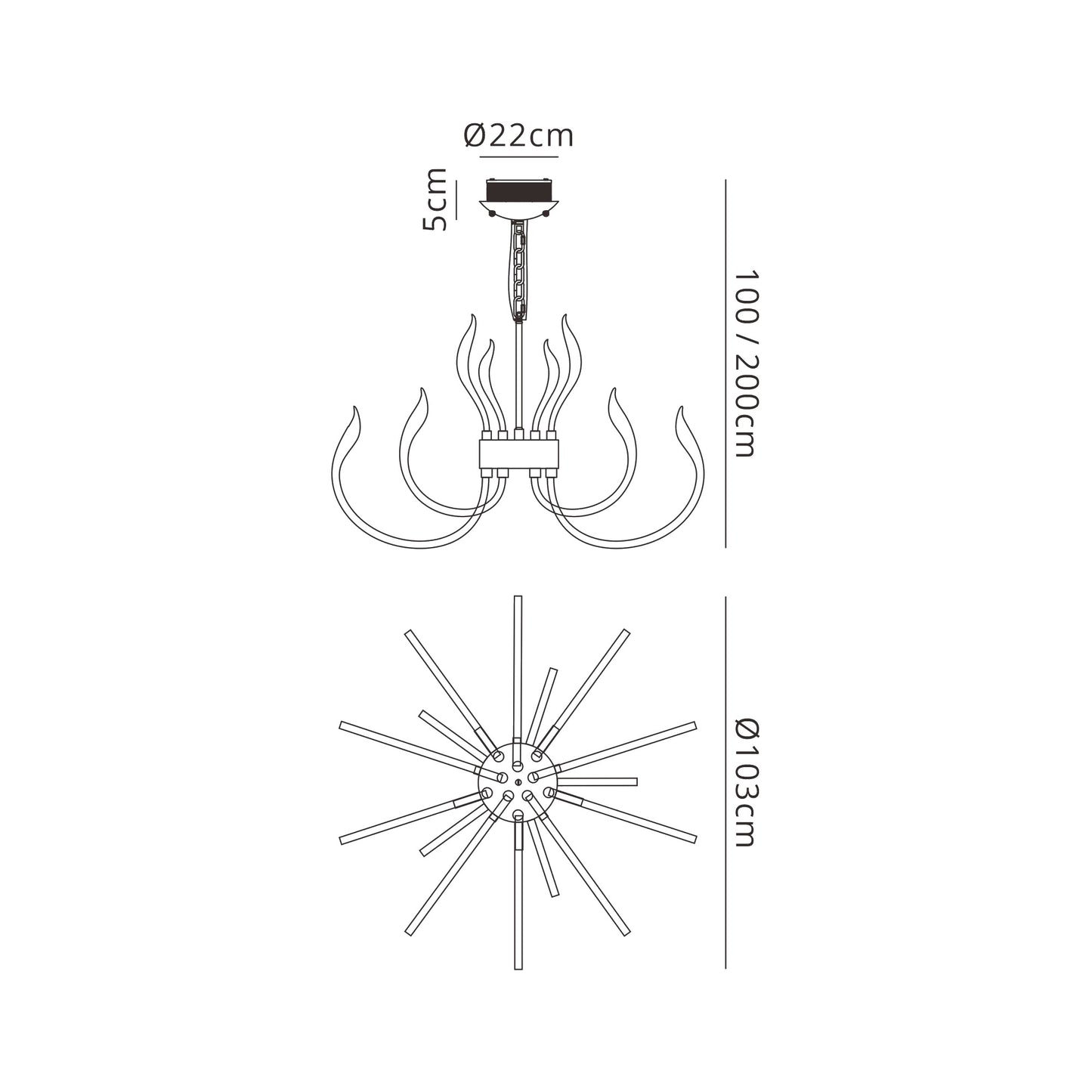 Versailles Ceiling LED Light 256W, 12339lm, 3000K, 3 Way Relay, Polished Chrome/White Acrylic, 3yrs Warranty by Mantra