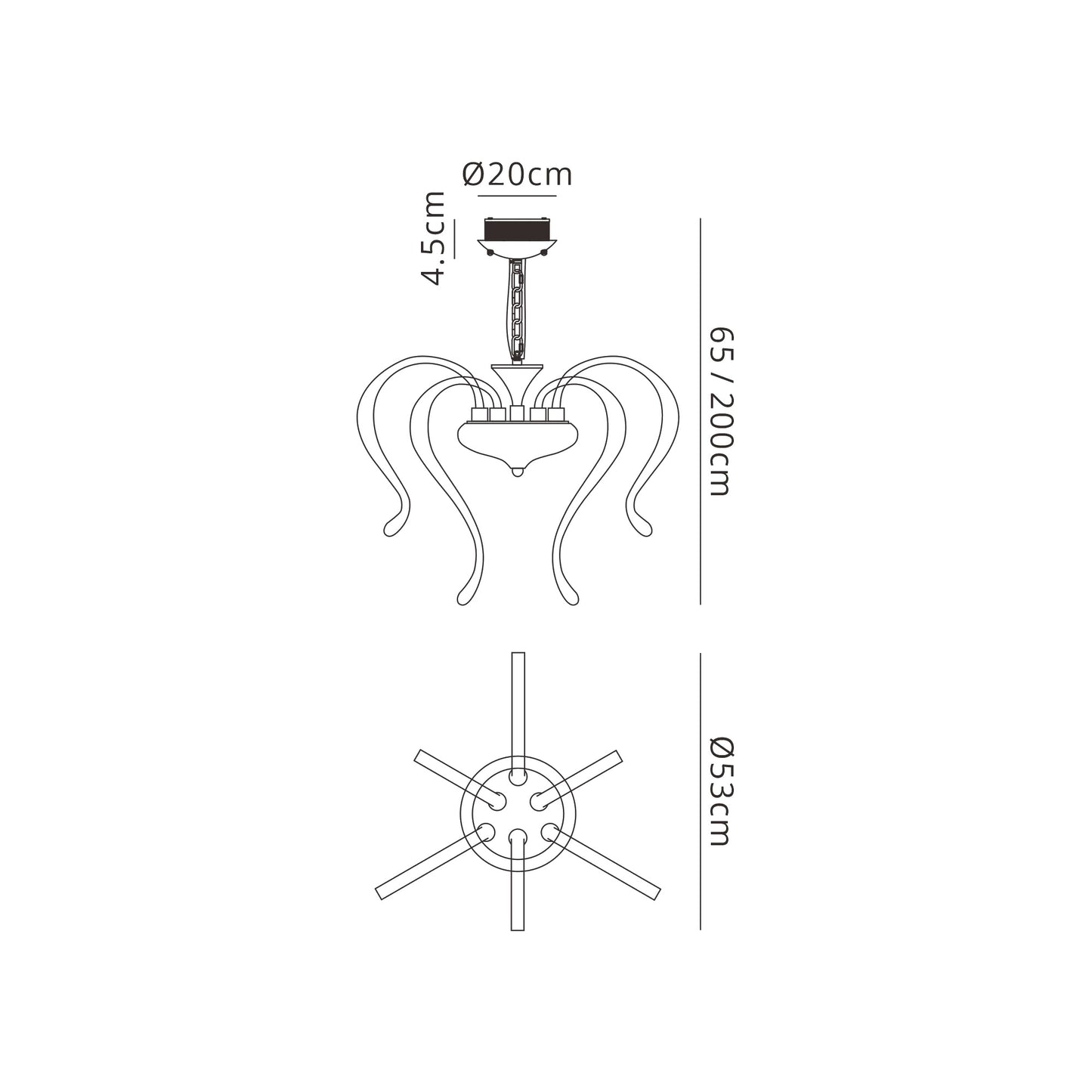 Versailles Ceiling LED Light 57W, 2733lm, 3000K Polished Chrome/White Acrylic, 3yrs Warranty by Mantra