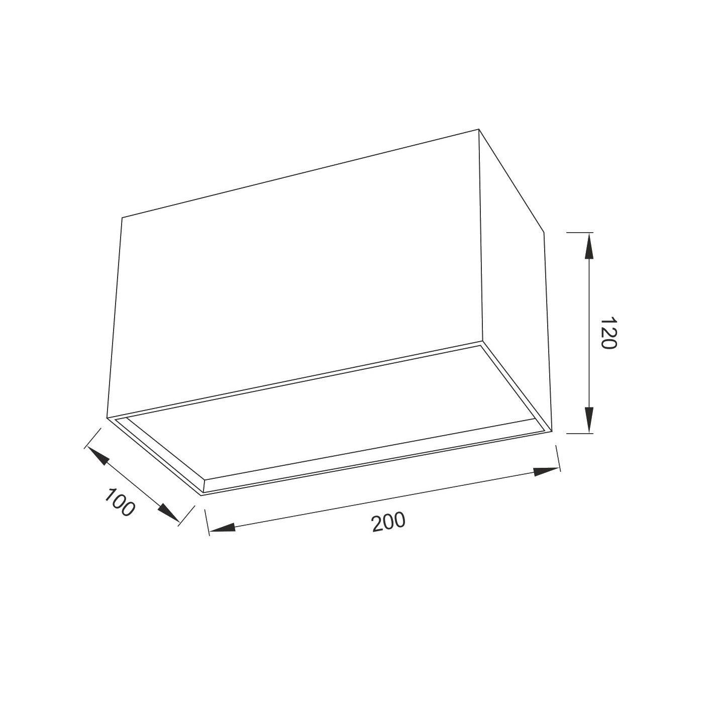 Kailua Flush Rectangular 2 x GU10, Silver by Mantra