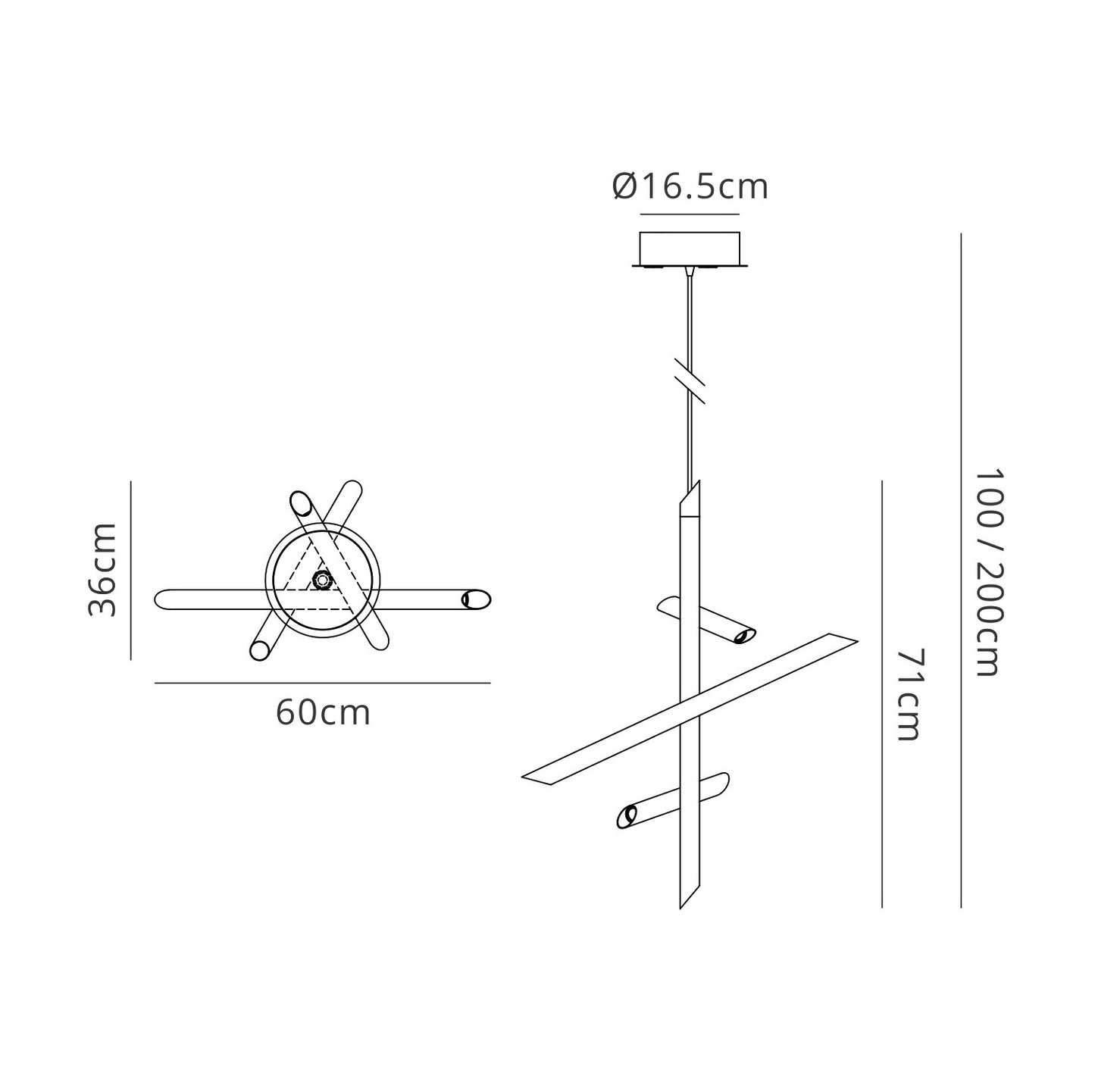 Take Bronze Pendant 30W LED 3000K, 2700lm, Dimmable, Bronze, 3yrs Warranty by Mantra