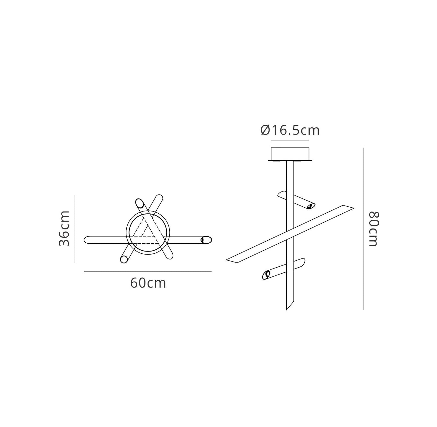 Take Bronze Ceiling 30W LED 3000K, 2700lm, Dimmable, Bronze, 3yrs Warranty by Mantra