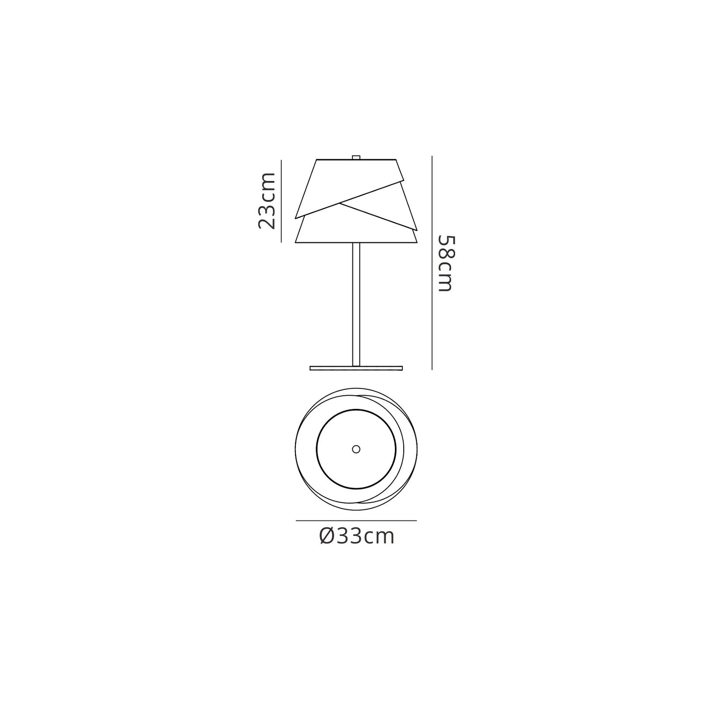 Alboran Table Lamp 1x40W (No Inc), Alumimium/Iron by Mantra