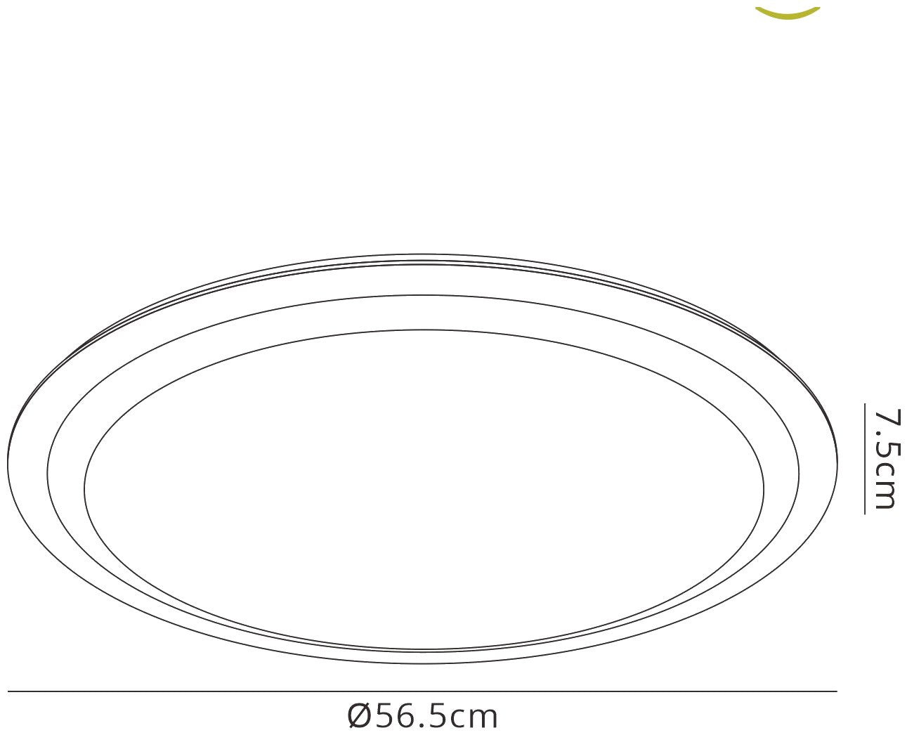 Edge Smart Ceiling, 80W LED, 3000-5000K Tuneable White, 4300lm, Remote Control, 3yrs Warranty by Mantra