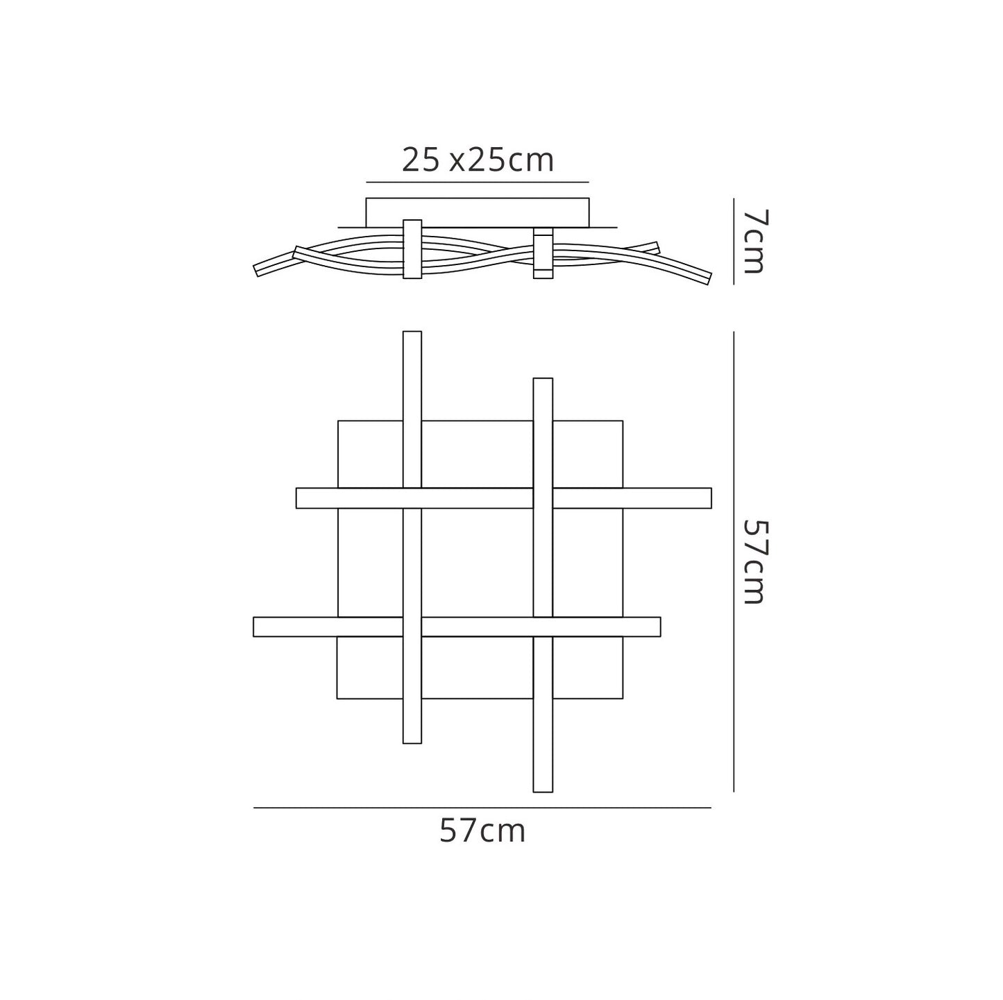 Nur Blanco Ceiling 34W LED 3000K, 2600lm, Dimmable White/Frosted Acrylic, 3yrs Warranty by Mantra