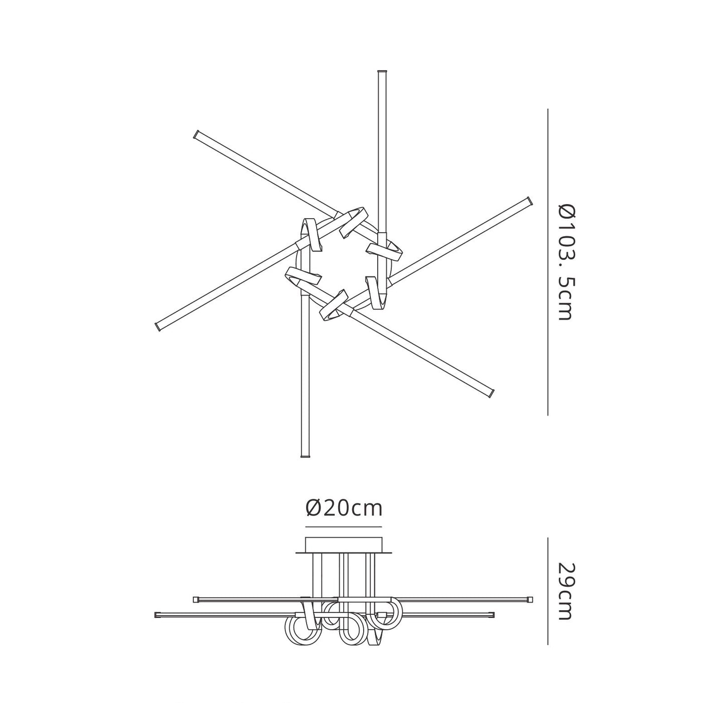 Cinto Ceiling 42W LED, 3000K, 3360lm, Polished Chrome, 3yrs Warranty by Mantra