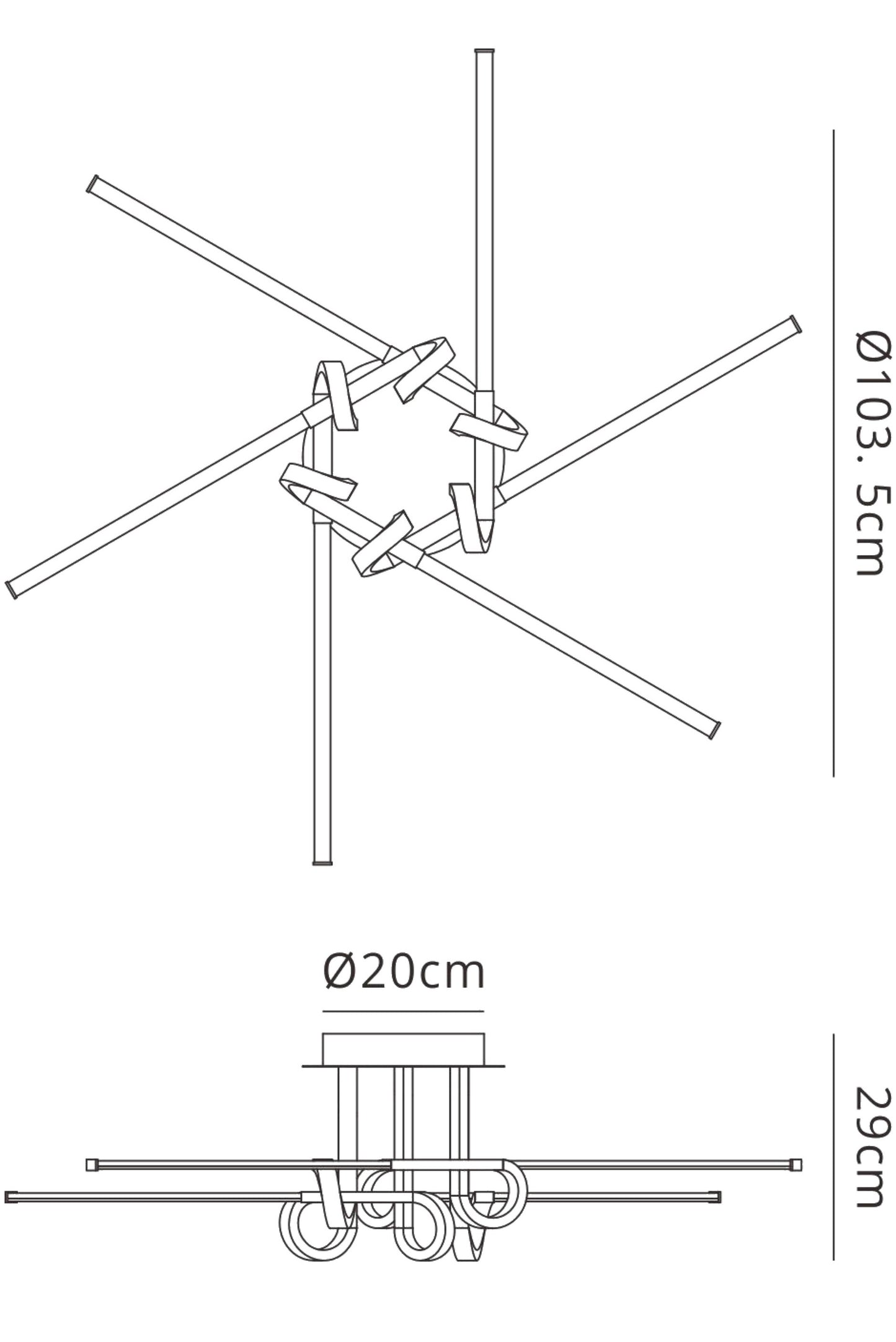 Cinto Ceiling 42W LED, 3000K, 3360lm, Antique Brass, 3yrs Warranty by Mantra