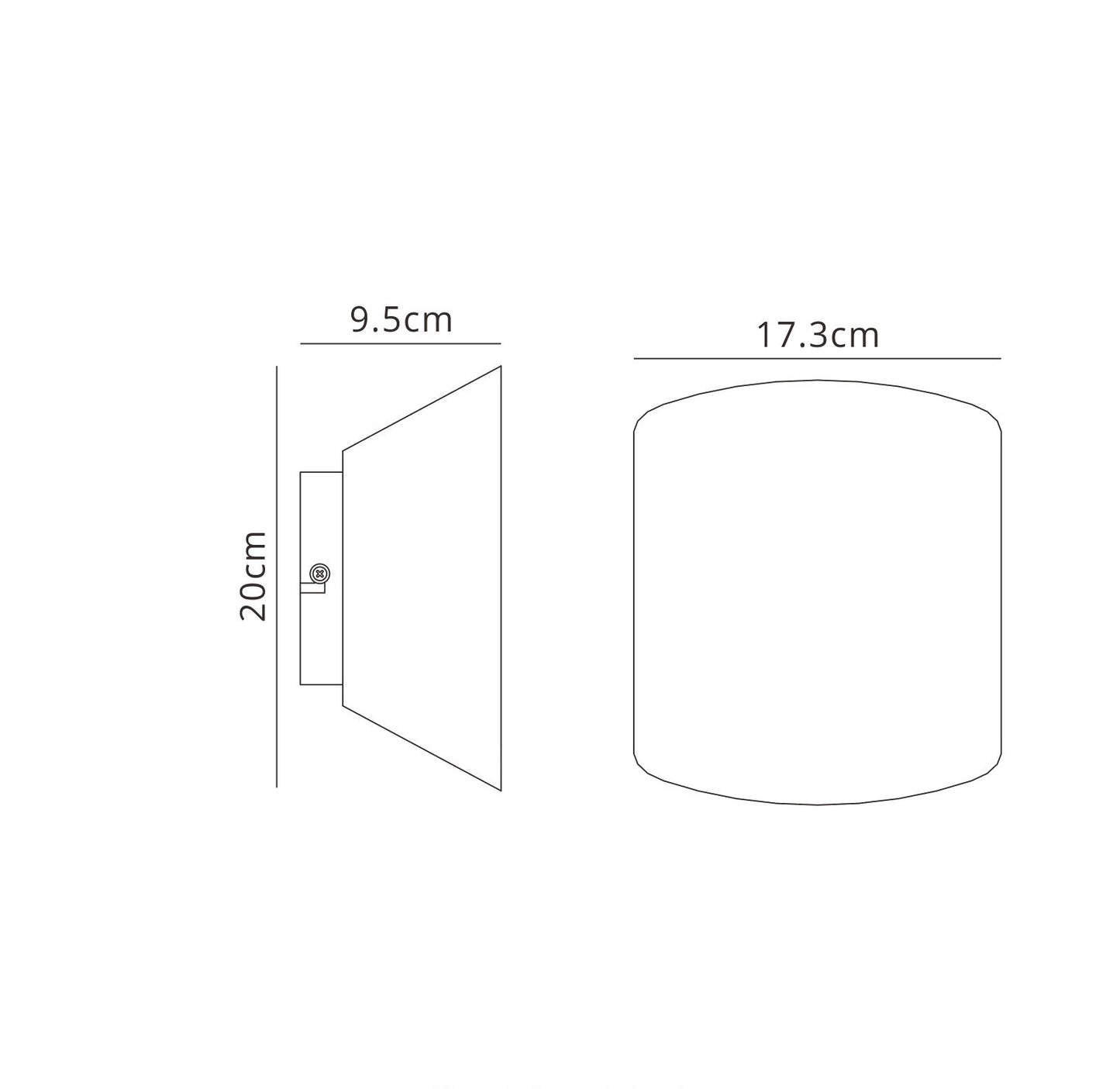 Asimetric Wall Light Curved, 1 x GX53 (Max 20W, Not Included), White by Mantra